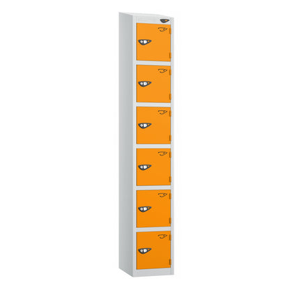 Pure Prime 6 Door Sloping Top Locker H1950/1800xW300xD450mm