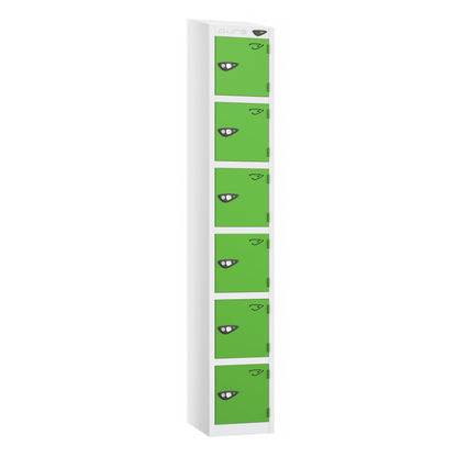Pure Prime 6 Door Sloping Top Locker H1950/1800xW300xD450mm