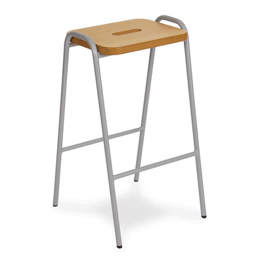 Wooden Flat Top Stool MDF Lacquered Top 430MM