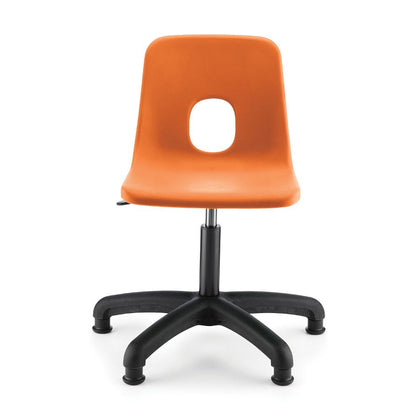 Series E Poly Swivel Chair with Glides Orange CS30300