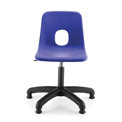 Series E Poly Swivel Chair with Glides Sapphire CS30300