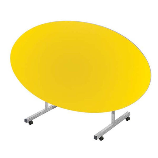 Tilt-Top Oval Dining Table