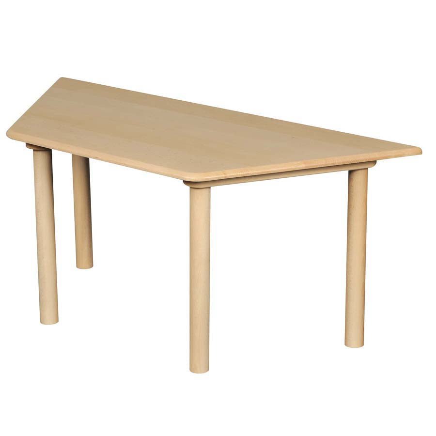 Natural Beechwood Tables Trapezoidal Table Size 1