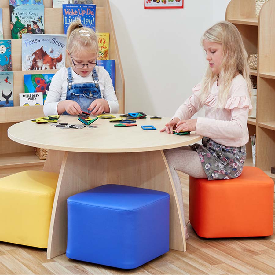Acorn Early Years Activity Table With Four Cube Seats
