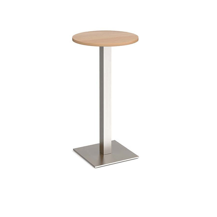 Square Poseur Table With Steel Square Base H1080Mm