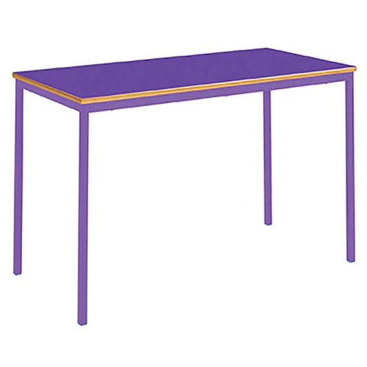 Fully Welded Colour Collection Classroom Table 1200x600 Rectangular MDF Edge