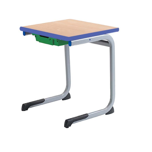 Alpha® Cast PU Edge Tray Classroom Table Single