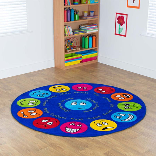 Emotions Interactive Circular Placement Carpet Heavy Duty Pile 2M Dia