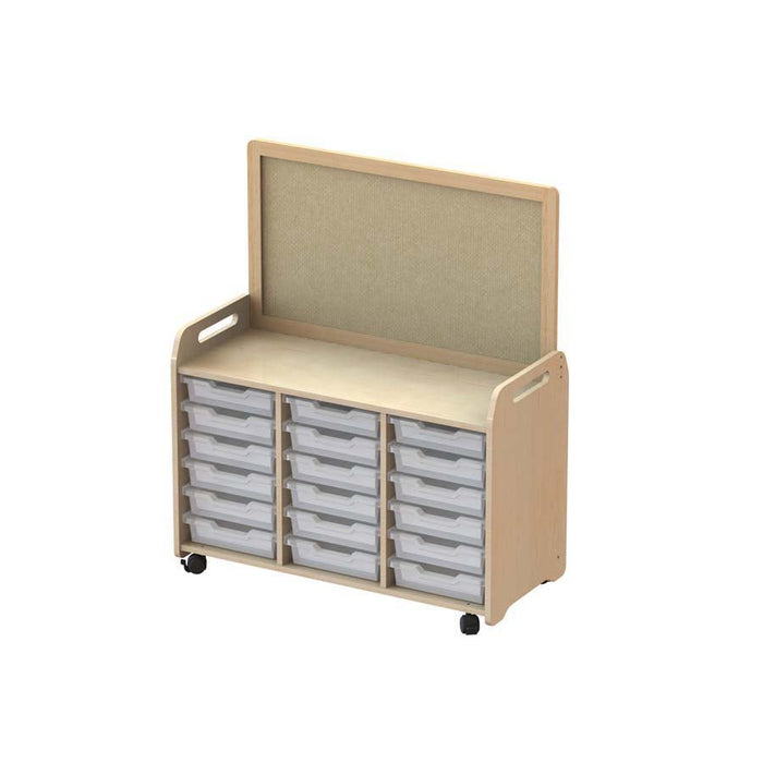 Millhouse Tray Storage Unit With Display Divider 18 Shallow Trays