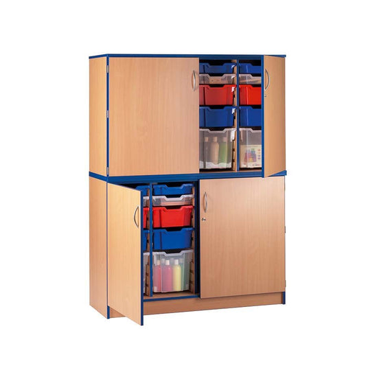 Smart Storage 80 Tray Unit With Lock Doors And Trays