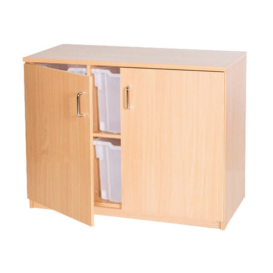 Smart Storage 6 Jumbo Tray Fixed Shelf Triple Static Unit Lockable Doors