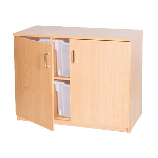 Smart Storage 6 Jumbo Tray Fixed Shelf Triple Static Unit Lockable Doors